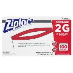 Ziploc® Storage Bag 2 Gallon, Case Of 100