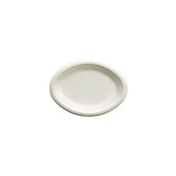 Empress Earth Heavy Weight Platter - 10.25 X 7.75" Natural Bagasse, Case Of 500
