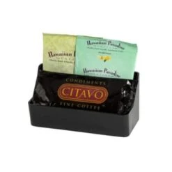 Hapco Finishing Touches Coffee Condiment Holder, Black, Case Of 48 -Rubbermaid Shop 156692 w LifestyleImage Lg