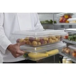 Rubbermaid Food/Tote Pan Lid W/ 4-Cup Scoop (6-Pack) (Clear) -Rubbermaid Shop 196905 w DetailedProductView4 Lg
