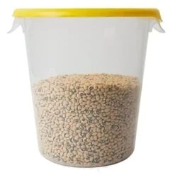 Rubbermaid 8 Quart Round Food Pan Lid (12-Pack) (Yellow) -Rubbermaid Shop 196927 w DetailedProductView3 Lg