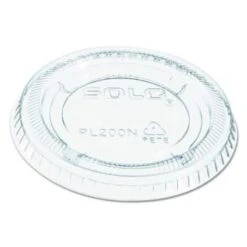 Dart® Solo Medium Clear Plastic Souffle/Cup Lid (2500-Case)