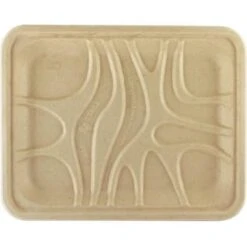 World Centric Fiber Tray, Pla Lined, Pfas Free, 9.1x7.1x0.7, Natural,case Of 500