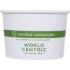 World Centric Paper Bowls, 8 Oz, 3.5" Diameter X 2.3"h, White, Case Of 1000