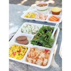 World Centric Fiber Trays, School Tray, 8.5 X 10.5 X 1, Natural, Case Of 400 -Rubbermaid Shop 203596 DetailedProductView3 Lg