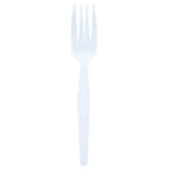 Polystyrene Fork Medium Weight White, Case Of 1000