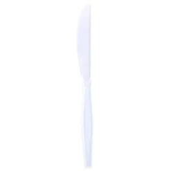 Polystyrene Knife White Medium Weight, Case Of 1000