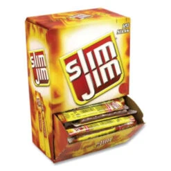 Slim Jim Beef Jerky Meat Sticks Original 0.28 Oz Case Of 120