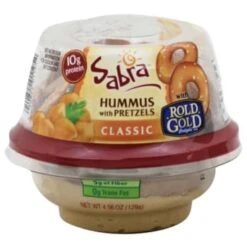 Sabra 4.56 Oz. Classic Hummus W/ Pretzels Cup (6-Case)