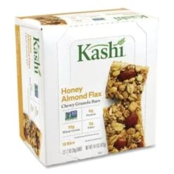 Kashi Chewy Granola Bars Honey Almond Flax 1.2 Oz Bar Package Of 12