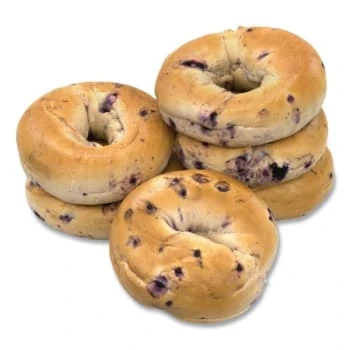 National Brand Fresh Blueberry Bagels Package Of 6 1 National Brand Fresh Blueberry Bagels Package Of 6
