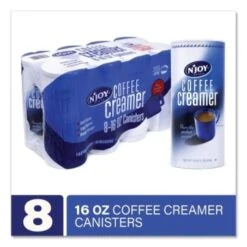 N'joy 16 Oz. Non-Dairy Coffee Creamer Canister (8-Case) -Rubbermaid Shop 231444 BackView Lg