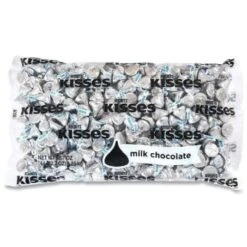 Hershey's Kisses, Milk Chocolate, Silver Wrappers, 66.7 Oz Bag