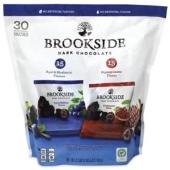 Brookside Dark Chocolate Fruit, Acai Blueberry And Pomegranate, 30 Pouches/bag