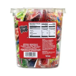 Bazooka Ring Pop Lollipops, Assorted Flavors, 0.5 Oz, 40 Piece Tub -Rubbermaid Shop 235034 DetailedProductView2 Lg
