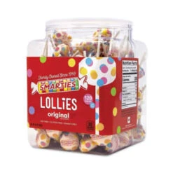 Nestlé® Nestle Smarties Lollies Lollipops, 34 Oz Jar, 120 Pieces 5 Nestlé® Nestle Smarties Lollies Lollipops, 34 Oz Jar, 120 Pieces -Rubbermaid Shop 235160 DetailedProductView2 Lg