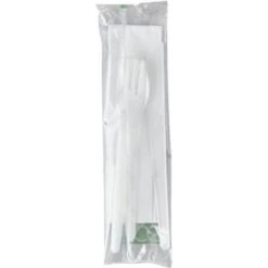 Eco-Products 6 In Plant Ware White Compostable Cutlery Kit Case Of 250