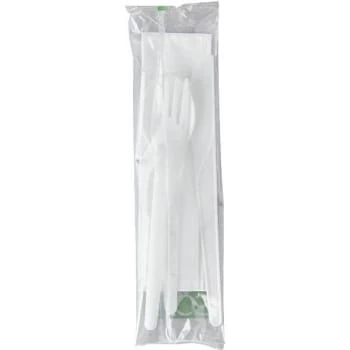 Eco-Products 6 In Plant Ware White Compostable Cutlery Kit Case Of 250 1 Eco-Products 6 In Plant Ware White Compostable Cutlery Kit Case Of 250