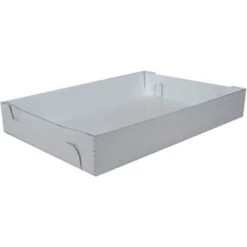 Southern Champion 25.875" X 18" X 4" Cake Tray Fits #1040 White Package Of 25