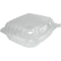 Dart Clearseal Hinged Lid Medium Clear Container Case Of 250