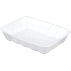 Genpak White Ps Foam Disposable Meat And Poultry Supermarket Trays Case Of 100