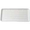 Genpak 8 " X 14-3/4 " X 1 " White Foam Supermarket Trays Case Of 2