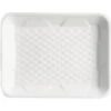 Genpak 9-1/4 " X 7-1/4 " X 1-1/4 " Supermarket Tray Foam "white Case Of 500
