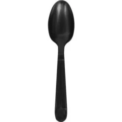 Primesource Polystyrene Teaspoon, Heavy-Weight, Blk, Wrapped Case Of 1000