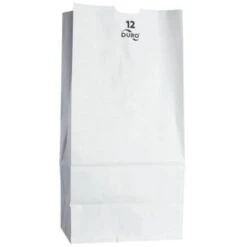 Duro Bag Wh Std Grocery Bags 12# 13-3/4 X 7-1/16 X 4-1/2in Package Of 500