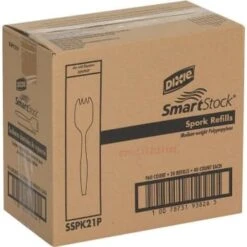 Dixie Ultra Smartstock Med-Weight Wh Disp Plastic Forks & Sporks Case Of 960 -Rubbermaid Shop 318109 DetailedProductView4 Lg
