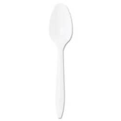 Dart Container Teaspoon 5-7/8" Medium Wight White Polypropylene Case Of 1000