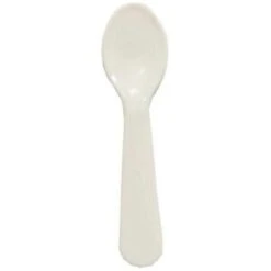 Solo 3 " Specialty White Polystyrene Taster Spoon Case Of 3000