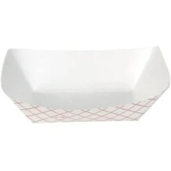 Dixie 1/2 Lb Red Plaid Food Tray Case Of 250