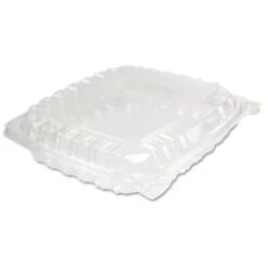 Clearseal Hinged Lid Medium Shallow Food Clear Container Case Of 250