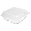 Clearseal Large Hinged Lid 3-Compartments Medium Clear Container Case Of 200