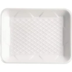 Primesource Foam Meat & Poultry Trays 9.25x7.25x1-1/8 " Wh Disp Case Of 500