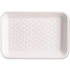 Primesource Foam Meat & Poultry Trays 8.25"5.75"1"wh Disp Case Of 500
