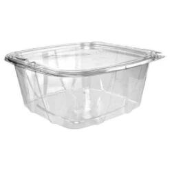 Clearpac Clear Hinged Pet 64 Oz Storage Container Case Of 200
