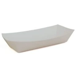 Southern Champion 10-7 " X 2.75 " X 1.5 " White Hot Dog Tray