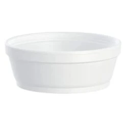Dart 8 Oz White Dart Squat Styrofoam Food Containers Case Of 500
