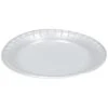 Satinware 9" White Foam Plate Case Of 125