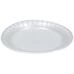 Satinware 9" White Foam Plate Case Of 125