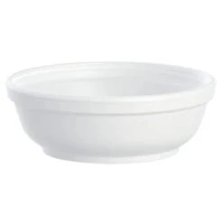 Dart 6 Oz White Styrofoam Squat Bowl Case Of 1000