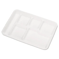 Chinet® White Heavy-Weight Molded Fiber Cafeteria Tray Pack Of 500