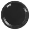 Chinet® 9 In. Black Heavyweight Plastic Round Plate (1000-Pack)