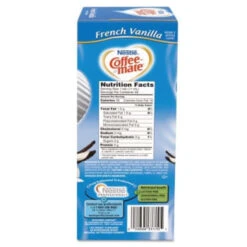Coffee-Mate® 0.375 Oz French Vanilla Mini Cup Liquid Coffee Creamer Pack Of 200 -Rubbermaid Shop 497496 w LeftView BUS Lg