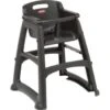 Rubbermaid Black Sturdy Chair Youth Seat Without Wheels