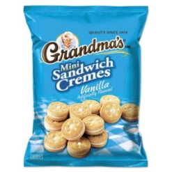 Grandma's® Mini Vanilla Creme Sandwich Cookies, 3.71 Oz, Package Of 24