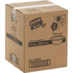 Dixie 12 Oz. Pathways Heavyweight Paper Bowl (1000-Case) -Rubbermaid Shop 744063 5 V Lg