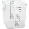 Rubbermaid 18 Qt Polycarbonate Square Food Storage Container W/ Liter (6-Pack)